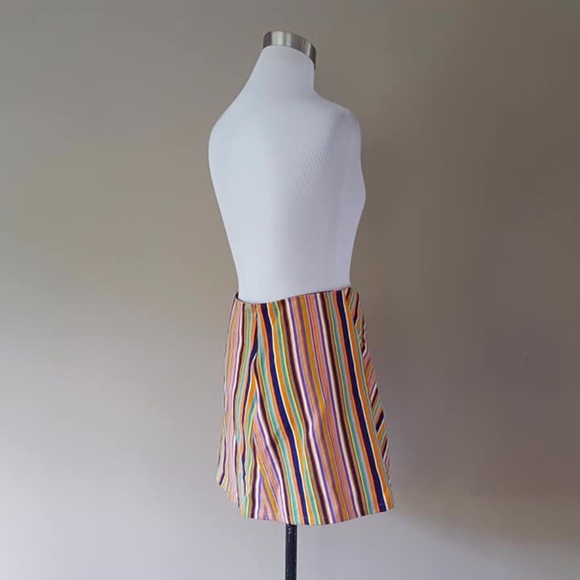 Skirt Striped Size 3-4 Small Back Zipper - Picture 5 of 8